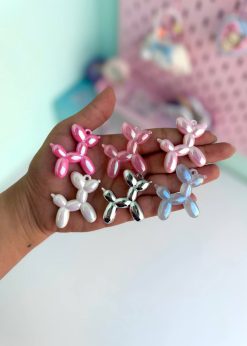 آویز پاپی بادکنکی کروم کیوت رنگی