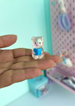 دکوری شبتاب خوک نشسته سفید