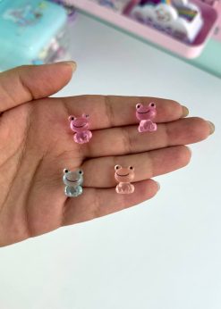 دکوری شبتاب قورباغه کوچک پاستلی