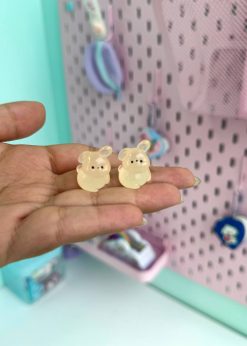 دکوری شبتاب خرگوش نشسته پاستلی