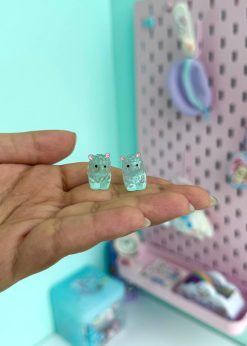 دکوری شبتاب خوک نشسته کیوت سبزآبی