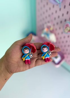 دکوری دختر چتر دار کیوت رنگی