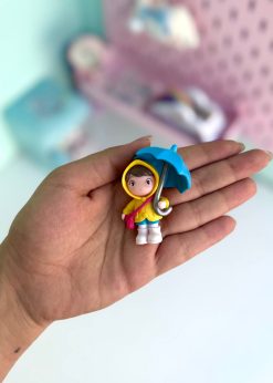 دکوری دختر چتر دار کیوت رنگی