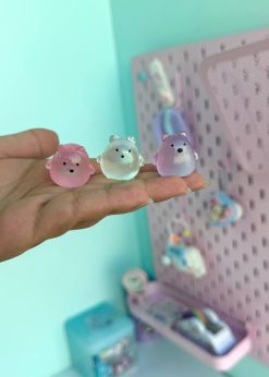 دکوری شبتاب خرس قطبی گرد پاستلی