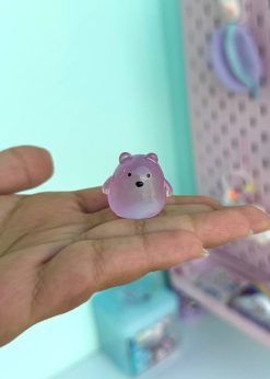 دکوری شبتاب خرس قطبی گرد پاستلی