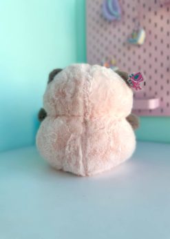 عروسک خرش نشسته تپلی صورتی