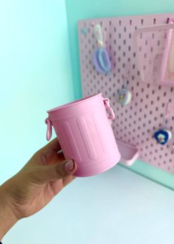 جاقلمی سطلی پاپیون دار صورتی