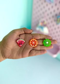 آویز پیکسلی طرح میوه رنگی