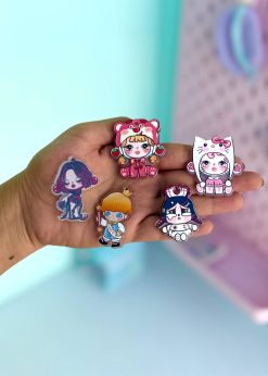 آویز پیکسلی کارتونی رنگی رنگی