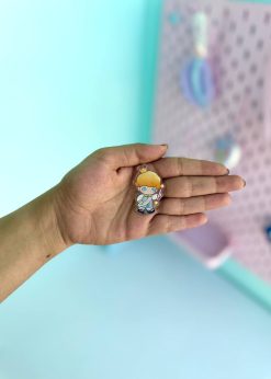 آویز پیکسلی کارتونی رنگی رنگی