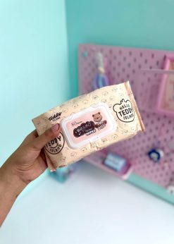 دستمال مرطوب مستطیلی تدی پاستلی