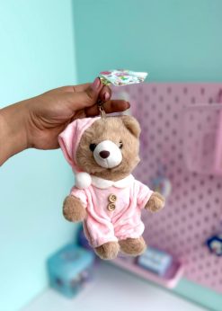 جاکلیدی پولیشی تدی لباس صورتی