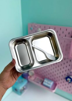 ظرف غذای فلزی در شفاف استیچ