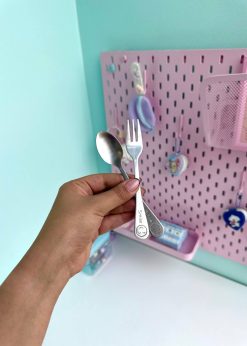 ست قاشق و چنگال کرومی پاپیونی