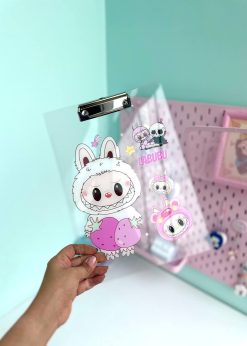 تخته شاسی شفاف لبوبو پاستلی