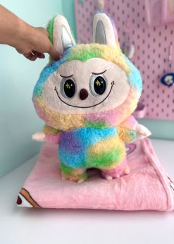 پتو بالشتی لبوبو کیوت آبرنگی