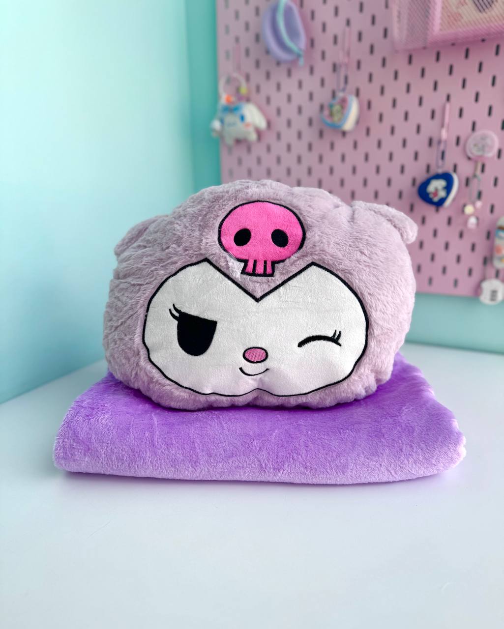 پتو بالشتی کرومی کیوت پاستلی