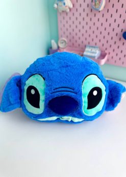 پتو بالشتی استیچ گرد کیوت آبی