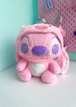 پتو بالشتی استیچ کلاه دار نشسته صورتی