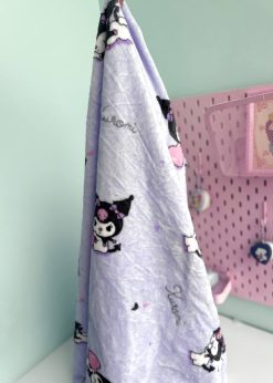 پتو بالشتی طرحدار کرومی نشسته یاسی