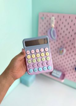 ماشین حساب دکمه رنگی یاسی