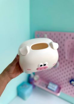 باکس دستمال کاغذی خوک کیوت پاستلی