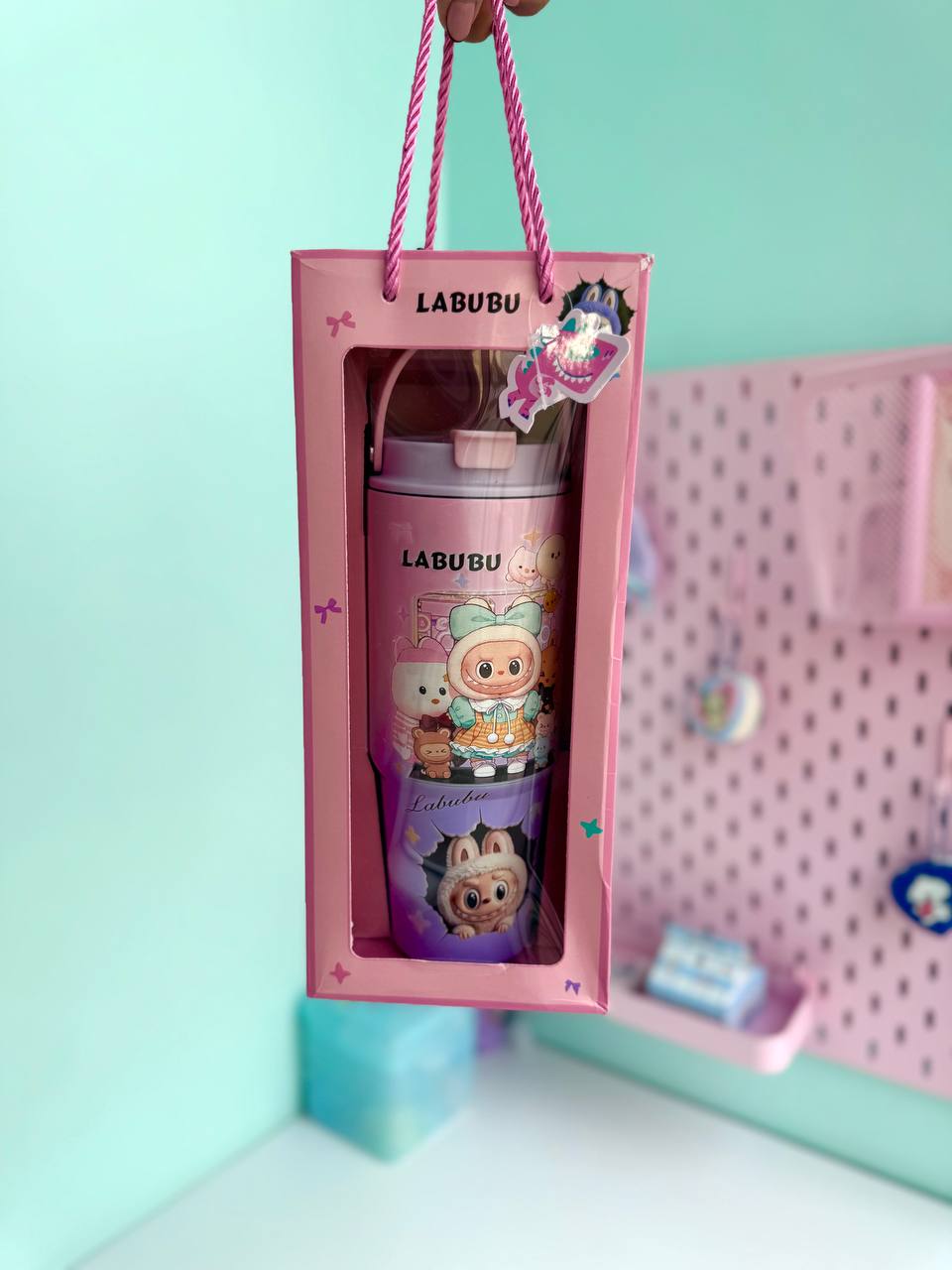 تراول ماگ باکس دار لبوبو آبرنگی