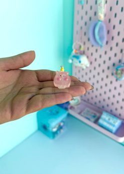 دکوری شبتاب آویز دار خوک شفاف پاستلی