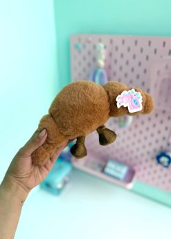 عروسک پولیشی کروسان کیوت قهوه ای