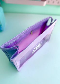 کیف لوازم آرایش مستطیلی یاسی