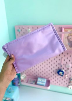 کیف لوازم آرایش مستطیلی یاسی