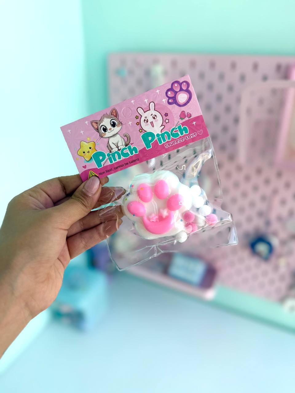 فیجت پنجه گربه شاینی سفید