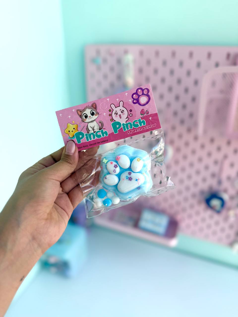 فیجت پنجه گربه شاینی آبی