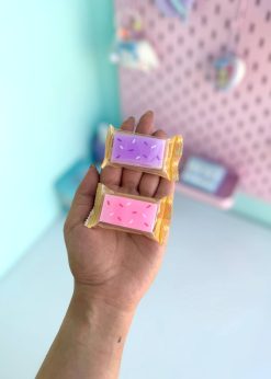 پاک کن مستطیلی چیز کیک رنگی