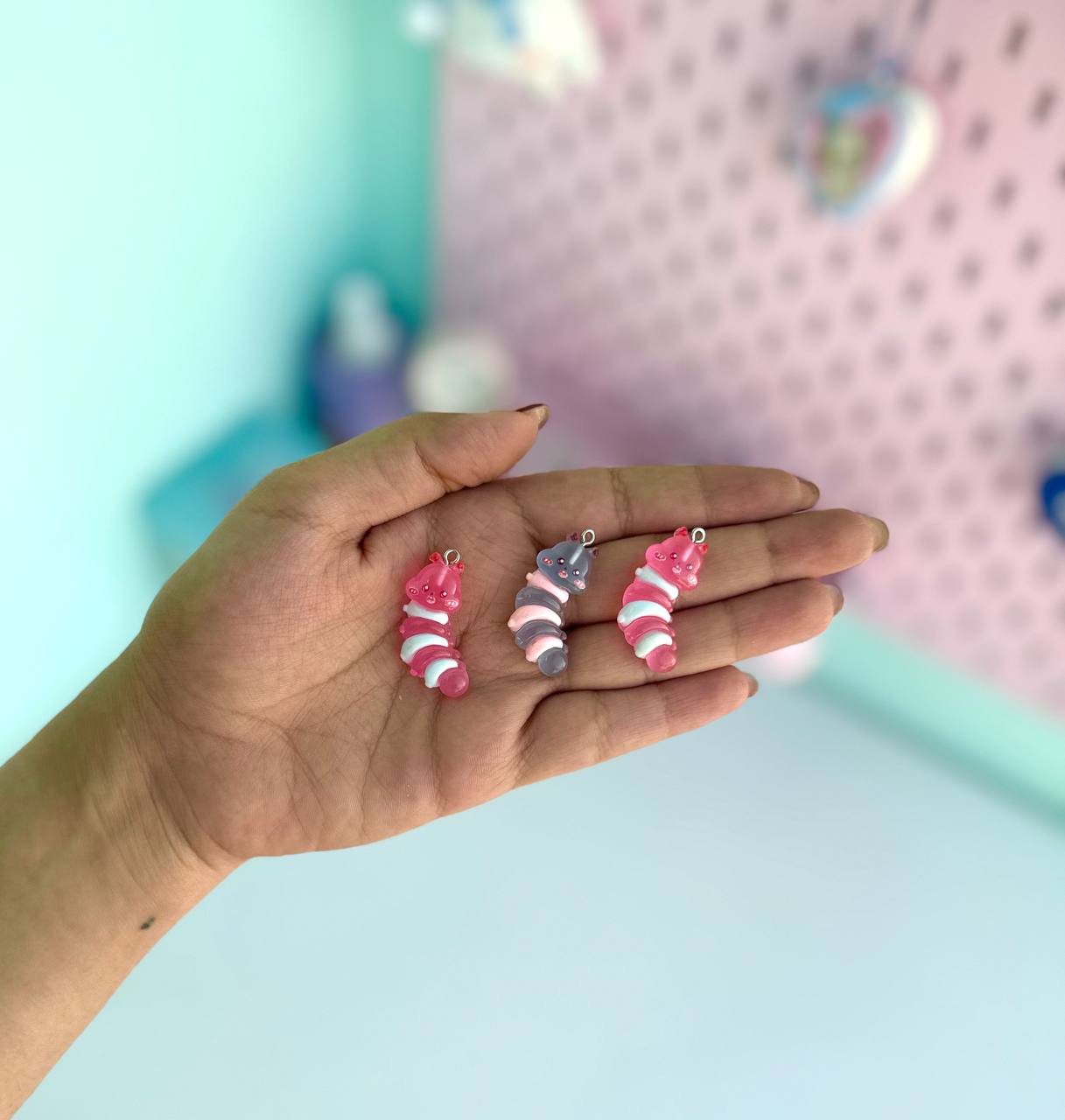 آویز کرم شبتاب رنگی رنگی