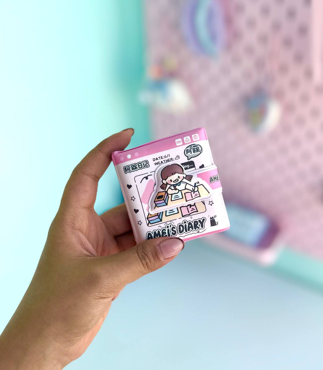 دفترچه یادداشت کیوت گرل صورتی