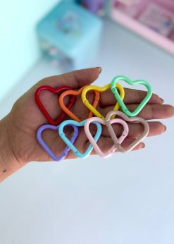 قفل فانتزی قلبی رنگی رنگی