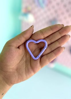 قفل فانتزی قلبی رنگی رنگی