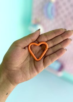 قفل فانتزی قلبی رنگی رنگی