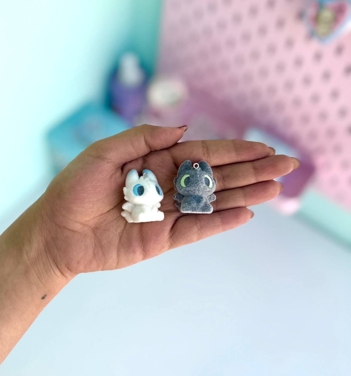 آویز مخملی اژدهای کوچک کیوت