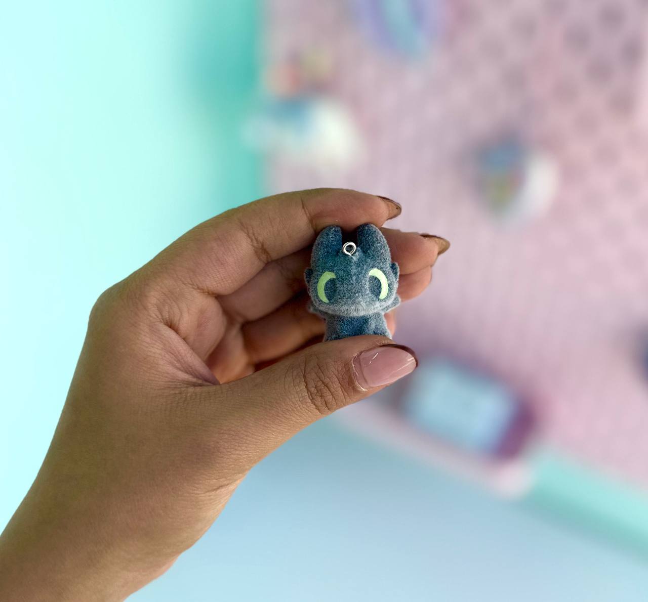 آویز مخملی اژدهای کوچک کیوت