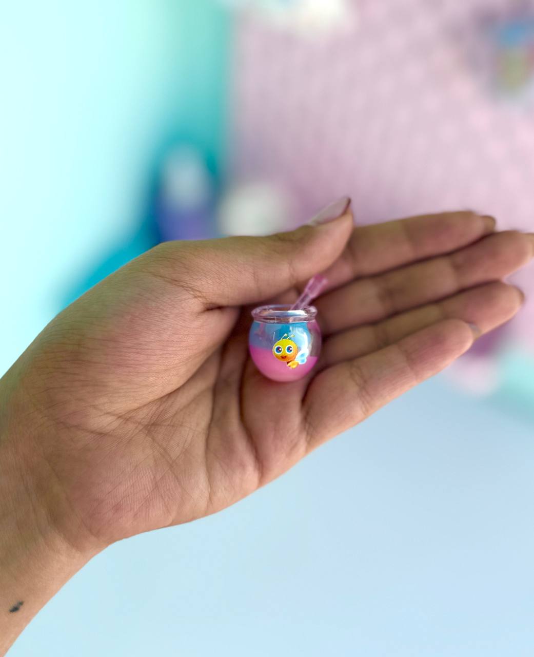 دکوری ظرف عسل کیوت رنگی رنگی