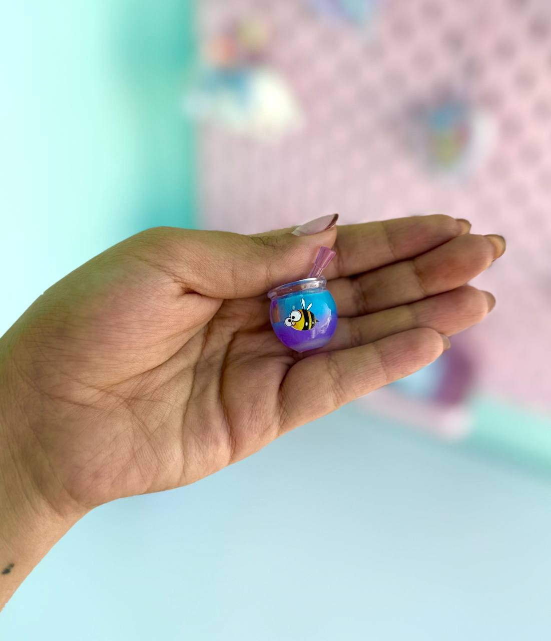 دکوری ظرف عسل کیوت رنگی رنگی