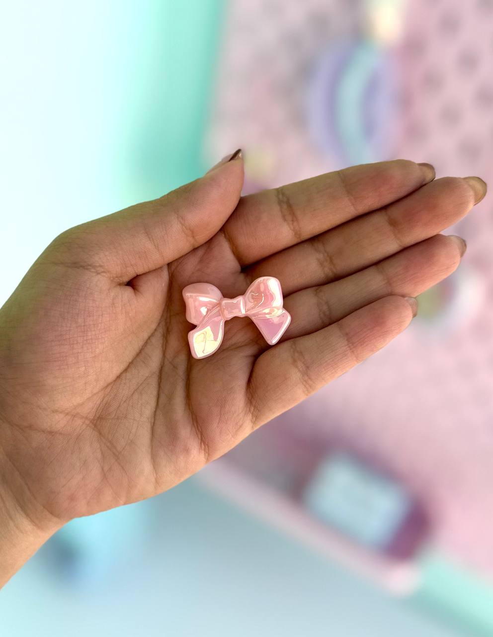 دکوری پاپیون هولوگرامی پاستلی