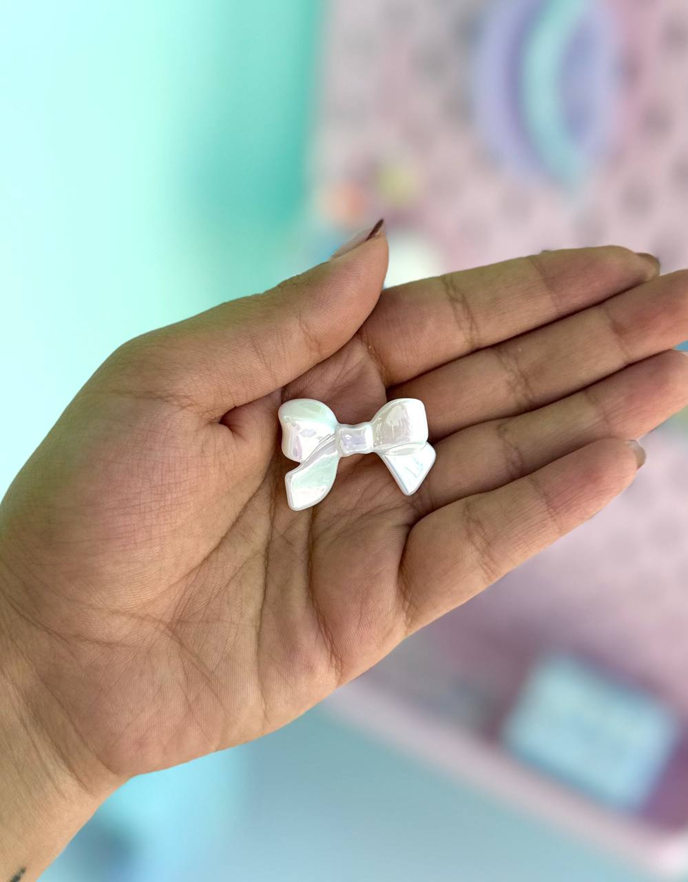 دکوری پاپیون هولوگرامی پاستلی