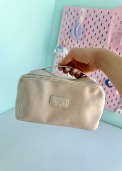 کیف لوازم آرایش دسته دار پاستلی
