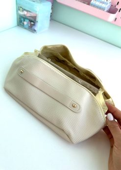 کیف لوازم آرایش دسته دار پاستلی