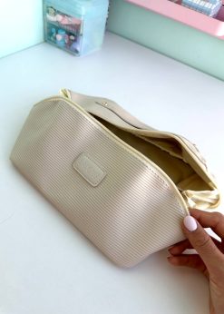 کیف لوازم آرایش دسته دار پاستلی