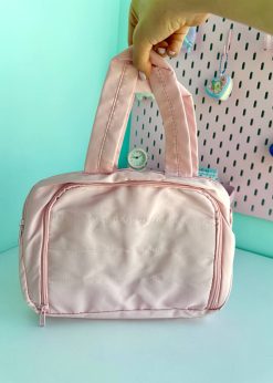 کیف لوازم آرایش دسته دار پاستلی