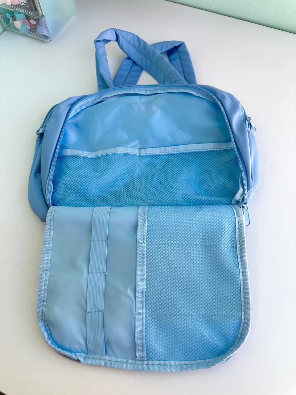 کیف لوازم آرایش دسته دار پاستلی